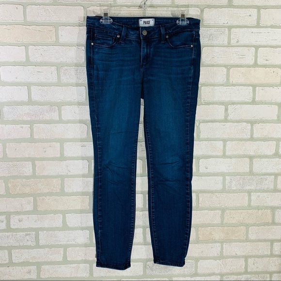 Paige Transcend Verdugo Ankle Skinny Jeans in Kanika Wash Size 28 - Picture 2 of 9